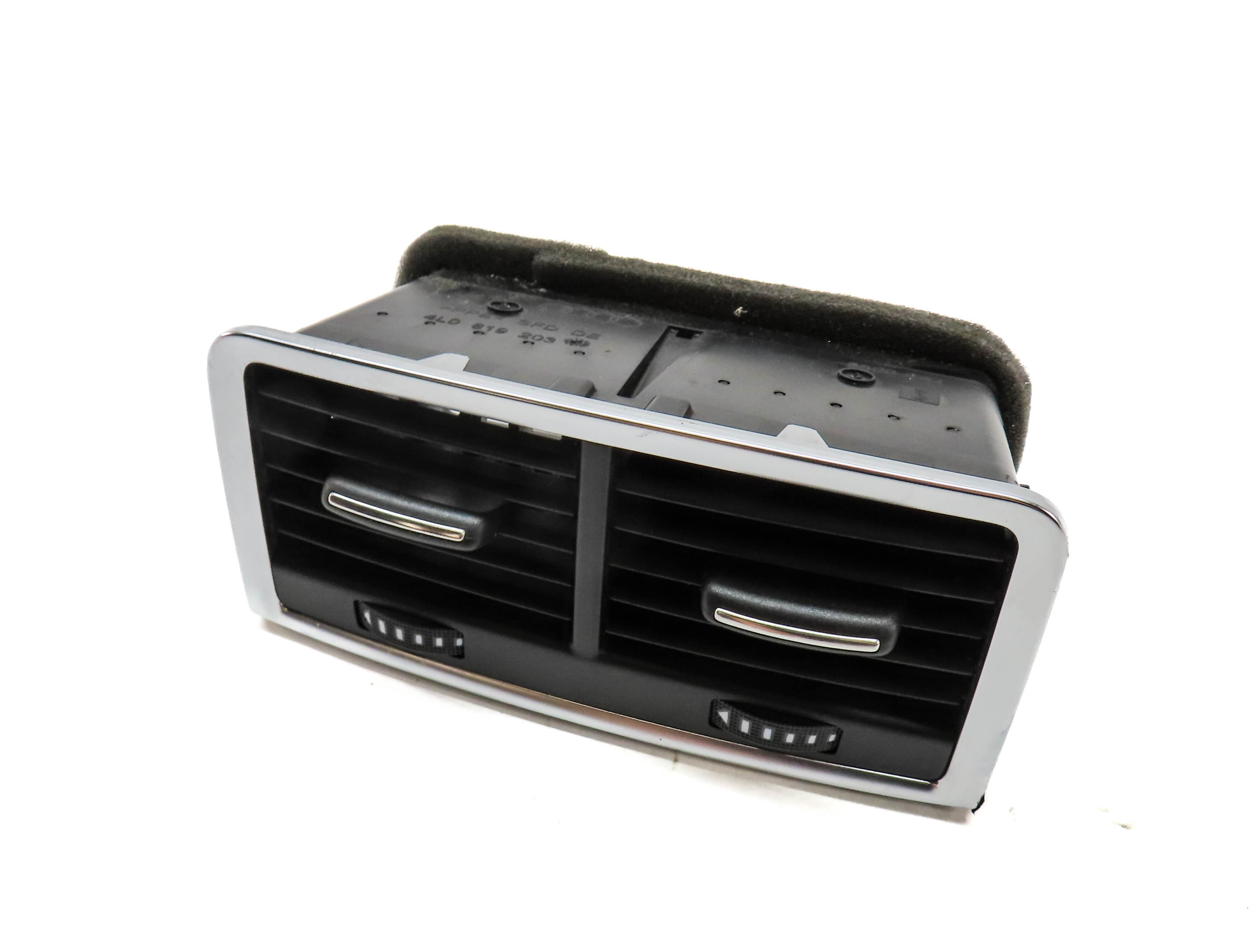 2011 AUDI Q7 (4L) REAR CENTER CONSOLE DUAL A/C HEATER AIR VENT (Black) — exact item pictured